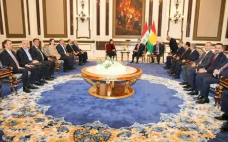 La delegación de Imrali se reúne con Nechirvan Barzani en el Kurdistán del Sur