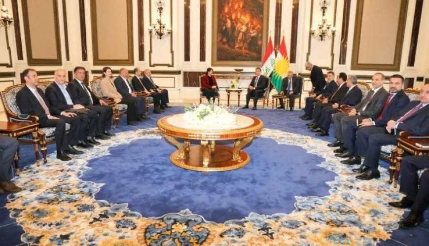 La delegación de Imrali se reúne con Nechirvan Barzani en el Kurdistán del Sur