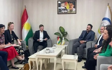 Una delegación europea visita la representación de la Administración Autónoma en la ciudad de Sulaimaniyah