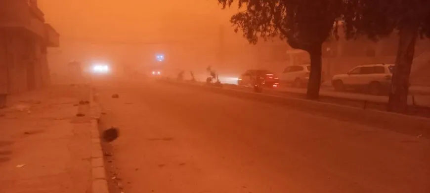 Tormenta de arena en Hasaka: el tráfico se ve gravemente afectado