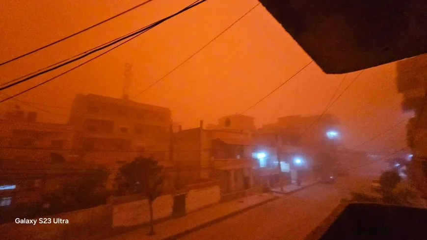 Tormenta de arena en Hasaka: el tráfico se ve gravemente afectado