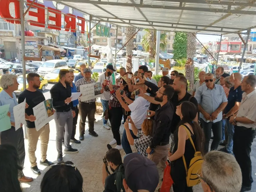Acción de solidaridad en As-Suwayda condena el atentado contra la iglesia Mar Elías