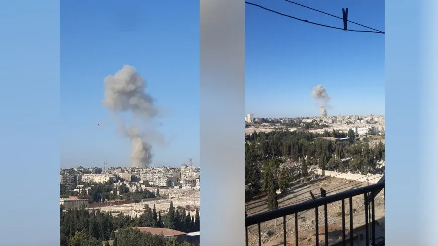 Explosión cerca del parque del barrio de Ashrafiyeh en Alepo