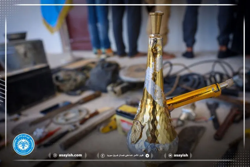 Desmantelan red criminal en Tabqa por robo, tráfico de armas y consumo de drogas