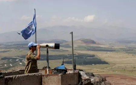 Intenso movimiento de seguridad de las fuerzas de la UNDOF en el campo de Quneitra