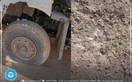 Fuerzas de Seguridad Interna de Alepo: un dron ataca un camión civil en Alepo