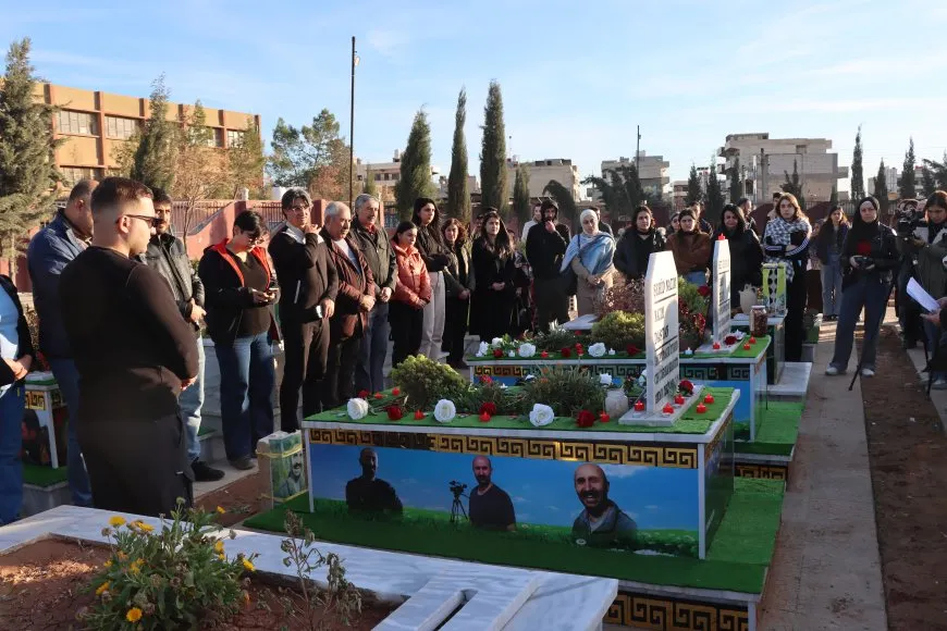 Periodistas del noreste de Siria conmemoran a Cihan, Nazim y Rizgar