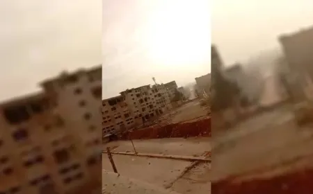 Segundo tanque destruido en Esrefiye, perteneciente al Gobierno de Transición