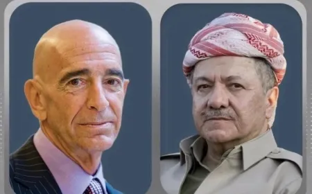 El líder del KDP y el enviado de los Estados Unidos discuten sobre Siria y la estabilidad regional