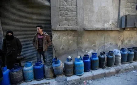 La crisis del gas continúa en la campiña de Damasco