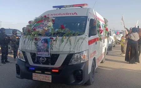 El cortejo fúnebre de Saleh Muslim llega a Qamishlo