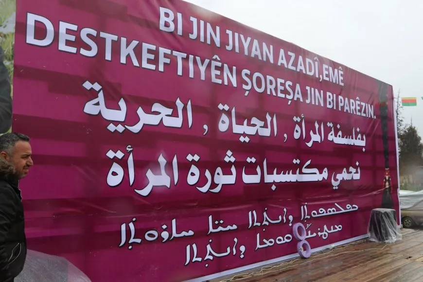 El 8 de marzo, mujeres en Hasaka piden la libertad de los detenidos
