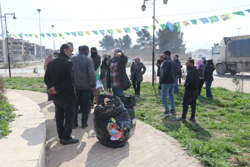 Calles y plazas de Hasaka se visten de fiesta por Newroz