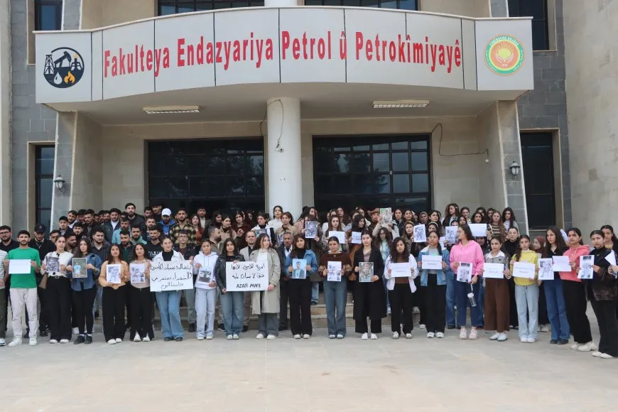 Familias y estudiantes exigen la liberación de los detenidos en Amuda y Girkê Legê