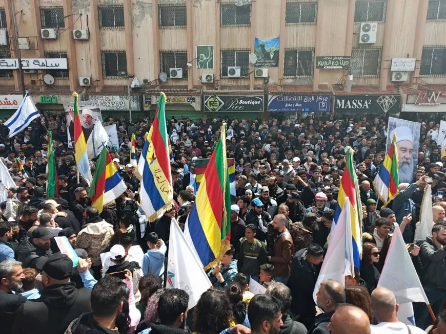 Una manifestación en Suweyda exige el derecho a la autodeterminación