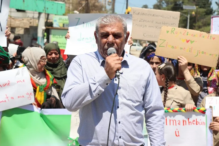 Miles en Qamishlo exigen el reconocimiento constitucional de la lengua kurda