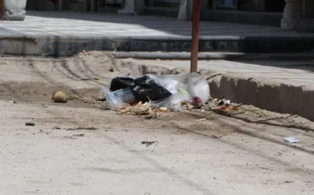 El problema de la basura se agrava en Hasaka