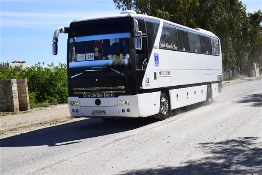 El cuarto grupo de desplazados de Afrin regresa desde Hasaka a sus hogares