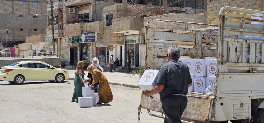 Distribuyen 7.000 cestas alimentarias a familias necesitadas en Hasaka