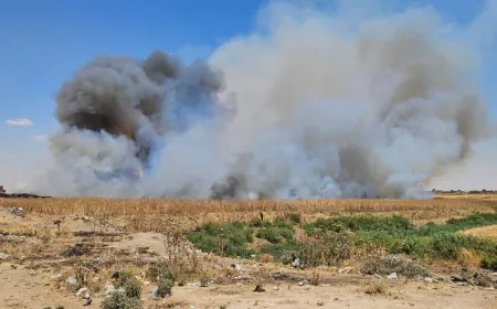 Varios incendios afectan Qamishlo, Hasaka, Dirbasiyah y Zirgan