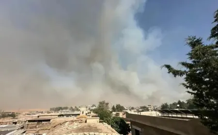 Un combatiente de la Brigada de Dêrik resulta herido mientras combatía un incendio en Kocerat