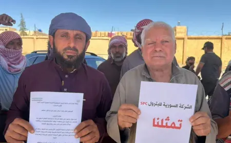 Protestas en Al-Shaddadi exigen revisar el sistema de contratación en los yacimientos petroleros y gasísticos de Al-Yabsa