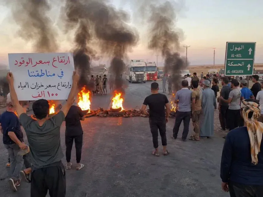 Aumentan las protestas en la zona rural de Hasaka ante el deterioro de los servicios y las duras condiciones de vida