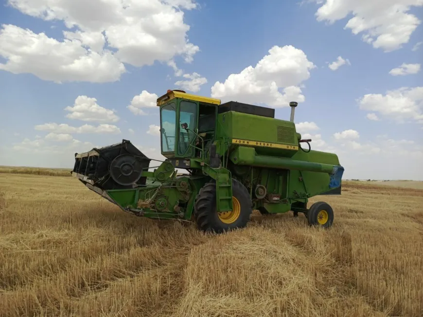 Los agricultores de la región de Aliyan comienzan la cosecha de trigo