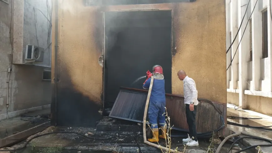 Apagan un incendio en el Palacio de Justicia de Qamishlo