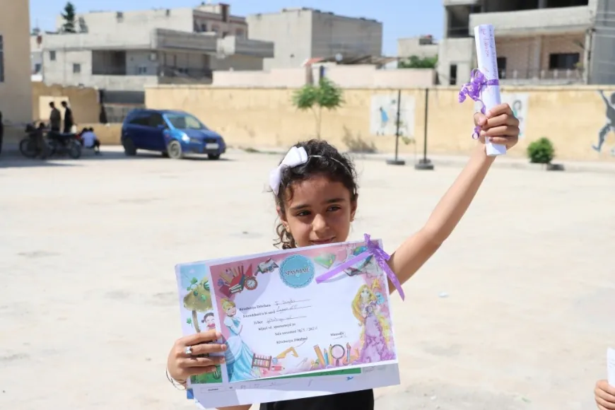 27.598 estudiantes en Kobani reciben certificados de fin de año