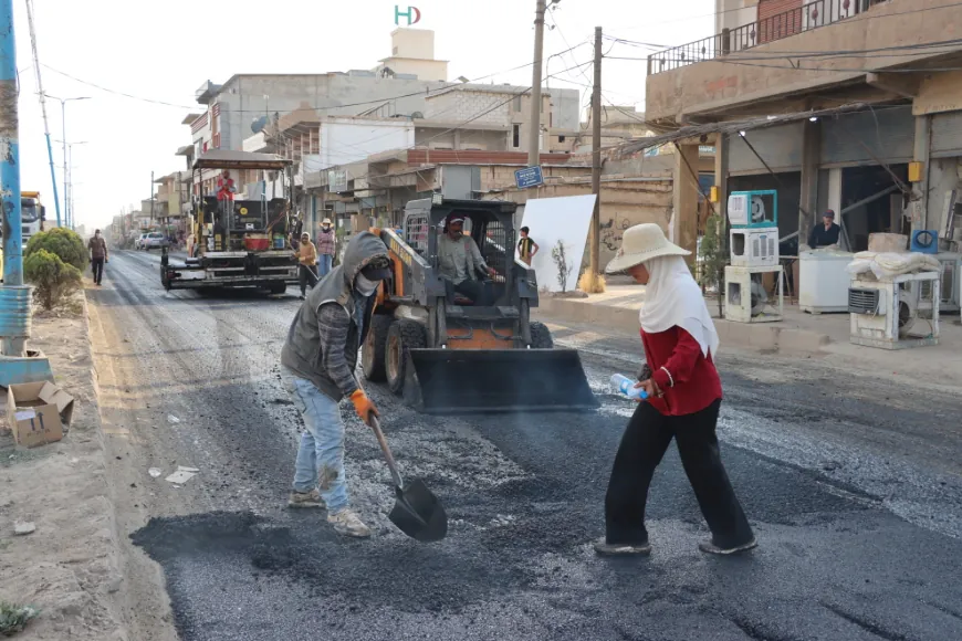 El municipio de Girkê Legê inicia obras de asfaltado en varias calles de la ciudad