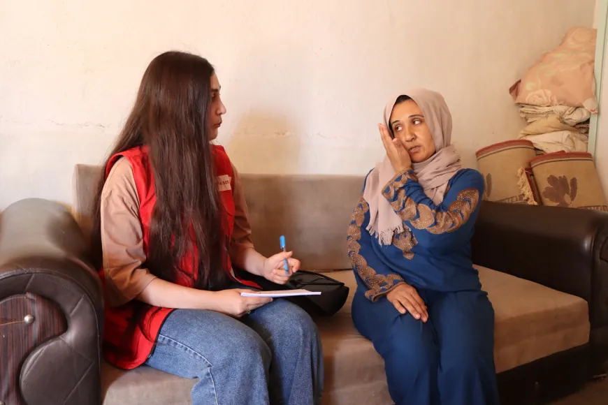 La Media Luna Roja del Kurdistán mantiene sus servicios mediante una clínica móvil en Jazira