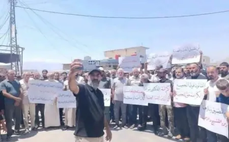 Protestan en Hama en apoyo a un médico agredido