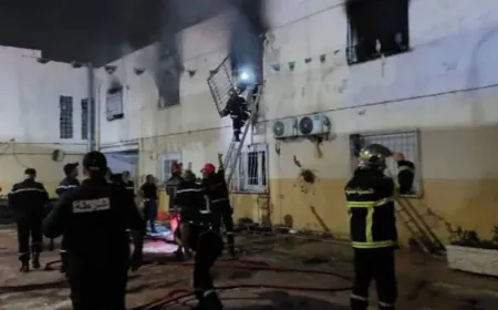 Mueren 11 niños en un incendio en Argelia