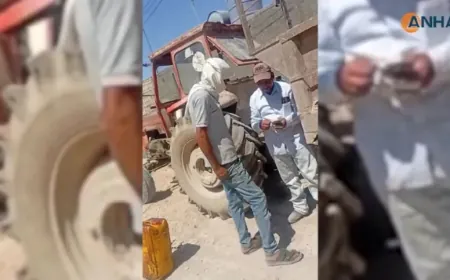 En imágenes: Un conductor del Ayuntamiento de Hesekê vende combustible municipal a un comerciante