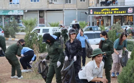 Continúan las labores de limpieza en Kobane