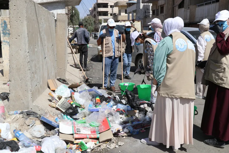 Continúa la campaña de limpieza en Qamishlo