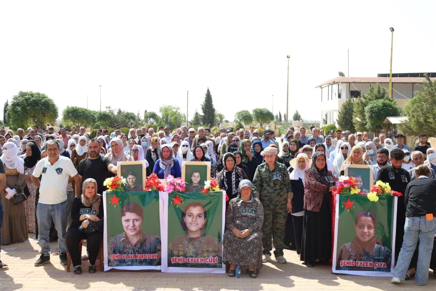 Celebran en Hasaka una ceremonia en memoria de tres combatientes de las YPJ