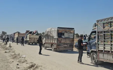 El segundo convoy de desplazados internos de Serêkaniyê parte hacia sus aldeas