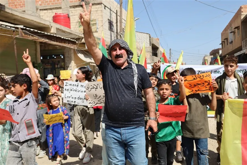 Demonstration in Tel Tamr rejects limiting Kurdish language to 3 classes weekly 