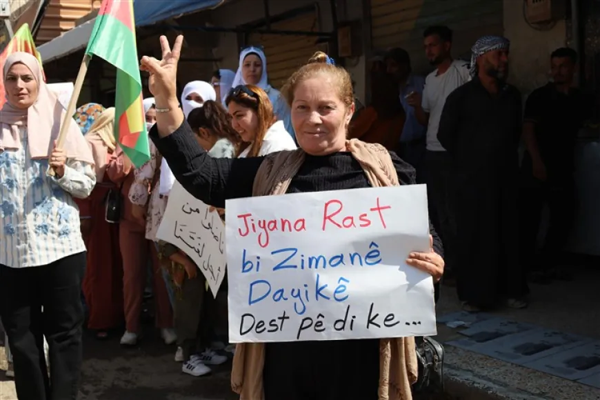 Demonstration in Tel Tamr rejects limiting Kurdish language to 3 classes weekly 