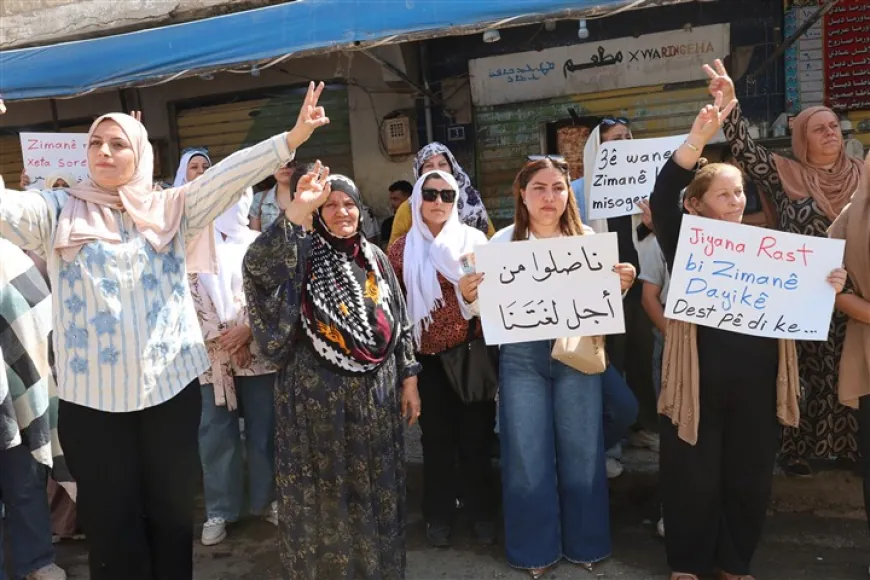 Demonstration in Tel Tamr rejects limiting Kurdish language to 3 classes weekly 