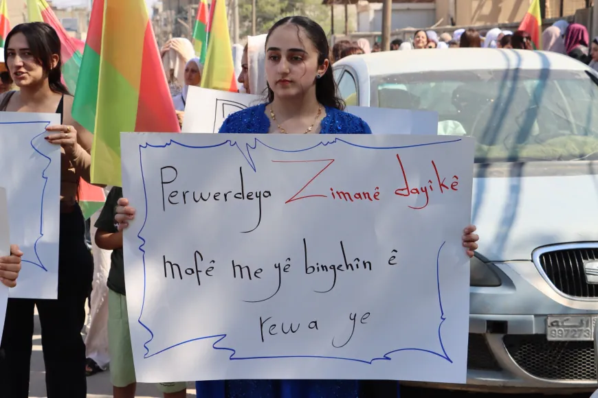 Los residentes de Jazira exigen el reconocimiento constitucional del idioma kurdo
