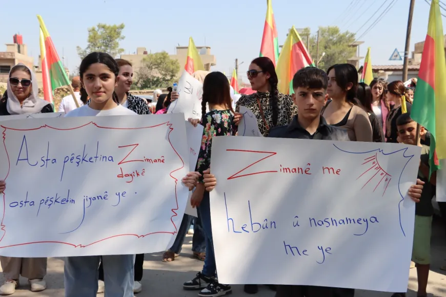 Los residentes de Jazira exigen el reconocimiento constitucional del idioma kurdo