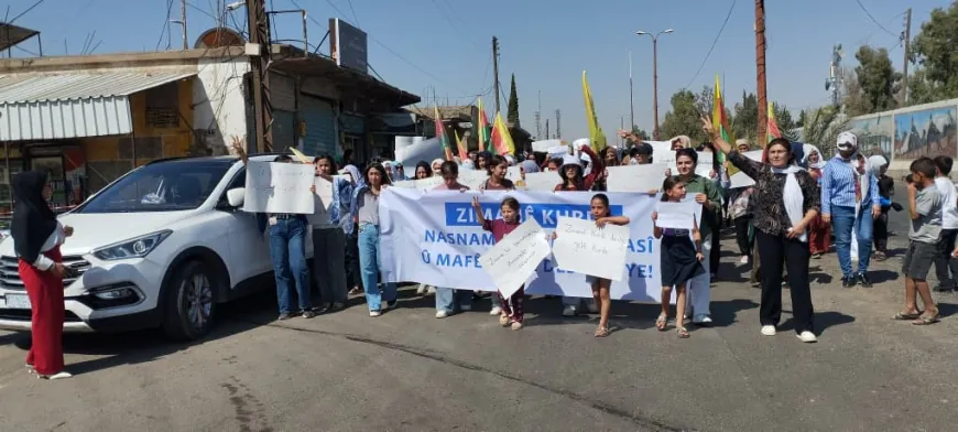 Los residentes de Jazira exigen el reconocimiento constitucional del idioma kurdo