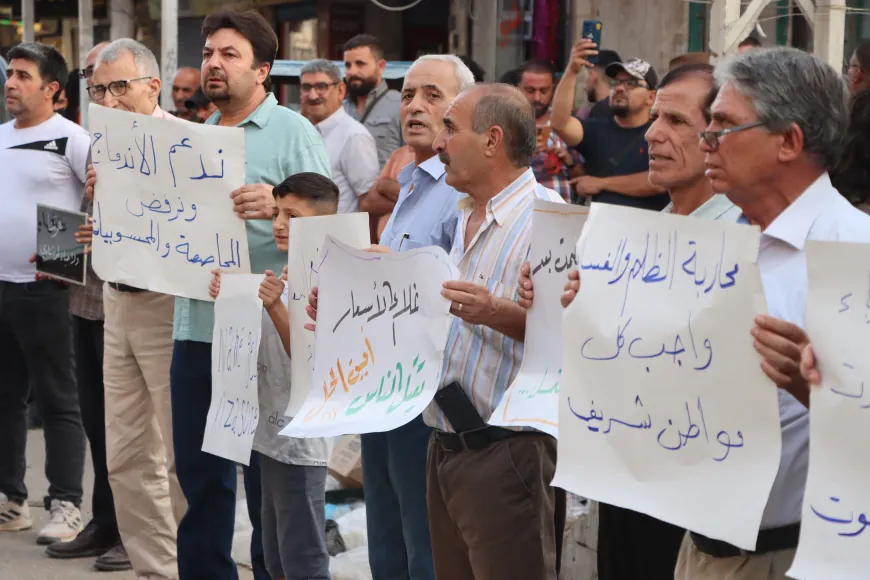 Protesta en Qamishlo contra el aumento de los precios