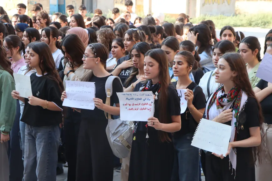 Los estudiantes de Jazira exigen la educación en el idioma kurdo por segundo día consecutivo