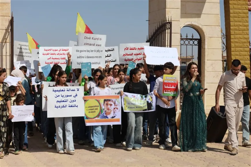 Manifestaciones en las ciudades de Jazira exigen educación en el idioma kurdo