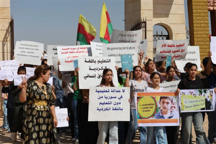 Manifestaciones en las ciudades de Jazira exigen educación en el idioma kurdo