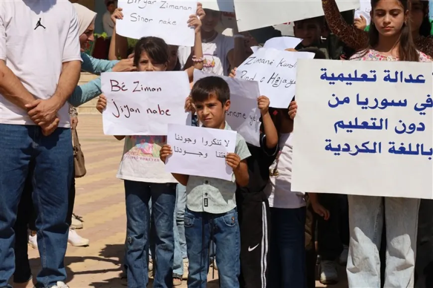 Manifestaciones en las ciudades de Jazira exigen educación en el idioma kurdo